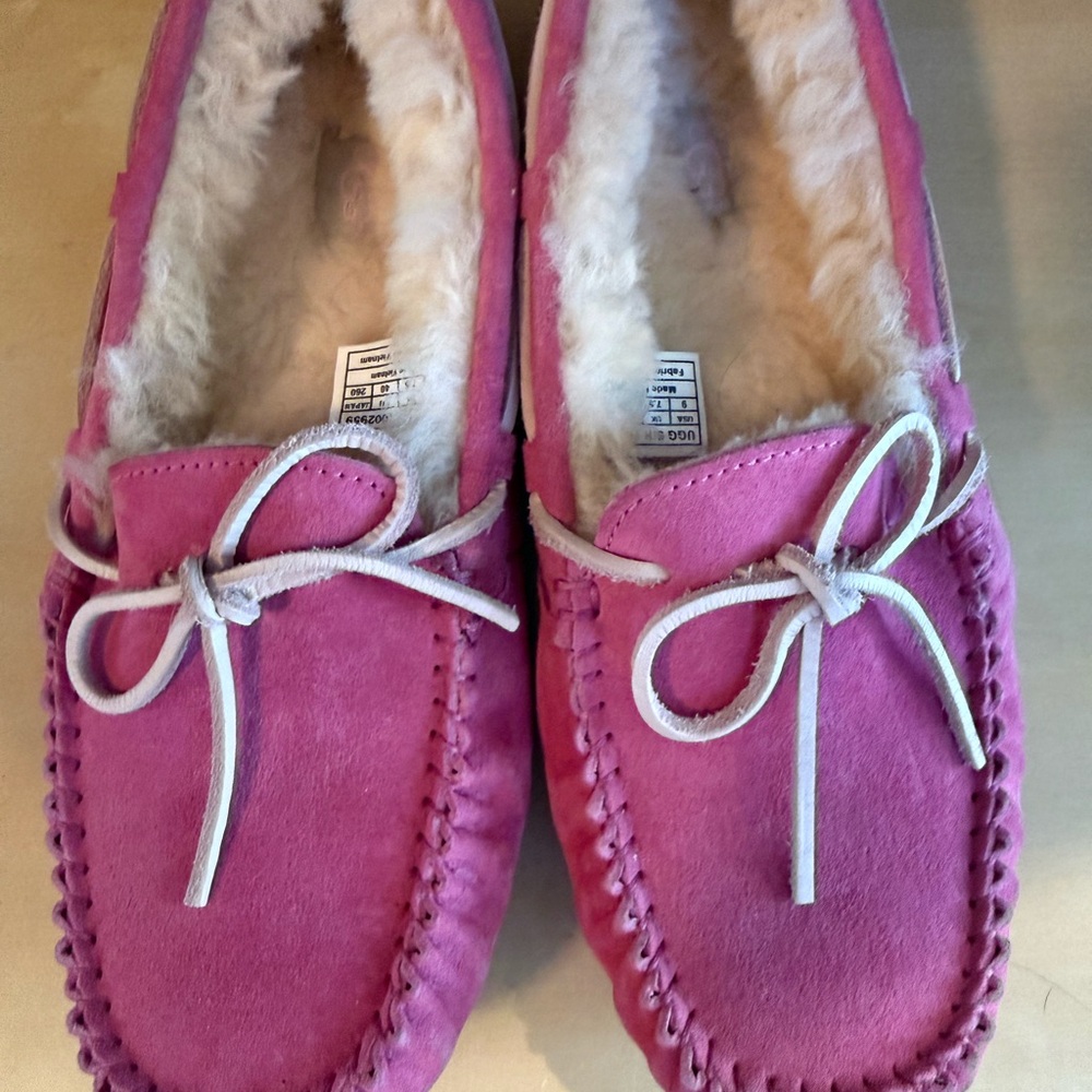 UGG Pink Suede Women's Moccasins